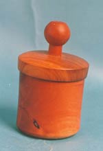 image of turned box with fitted lid